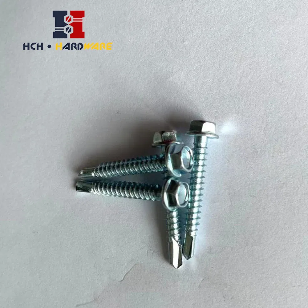 Tornillos de máquina ranurados con hendidura cruzada de cabeza plana de tornillo de acero inoxidable con Nylok