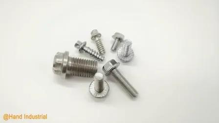 Perno de brida de 12 puntos con cabeza hexagonal M5 M6 M8 de alta precisión de acero inoxidable Ss 304 316