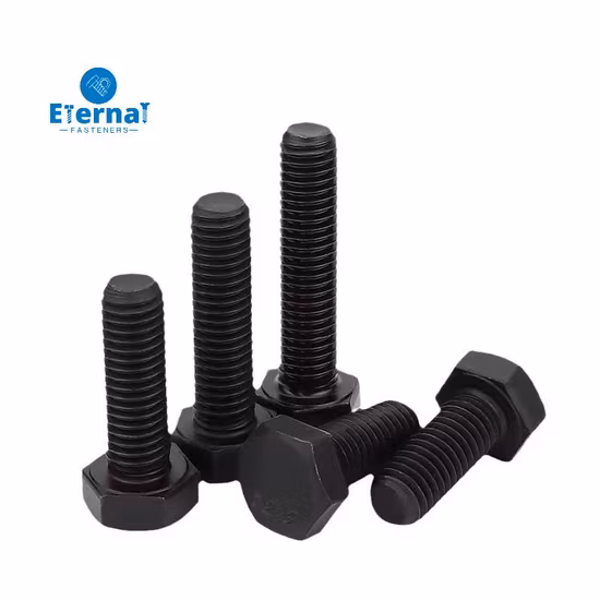 Perno hexagonal pesado de alta resistencia y alta resistencia al grado M40 M16 de óxido negro HDG