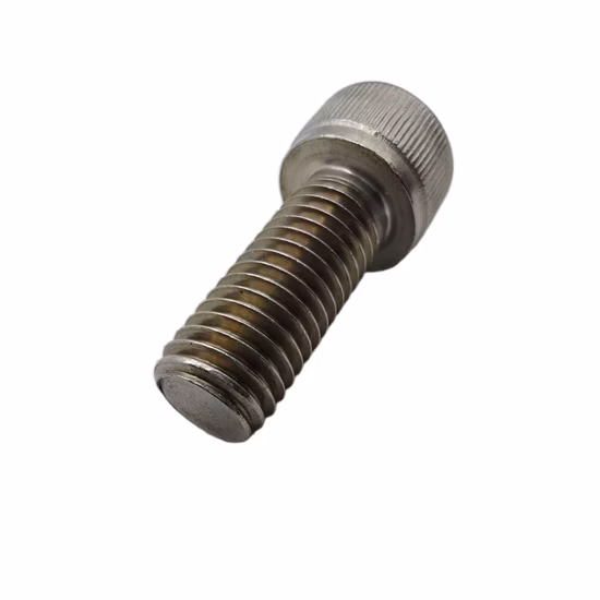 Tornillos de cabeza hueca DIN912 con perno Allen moleteado